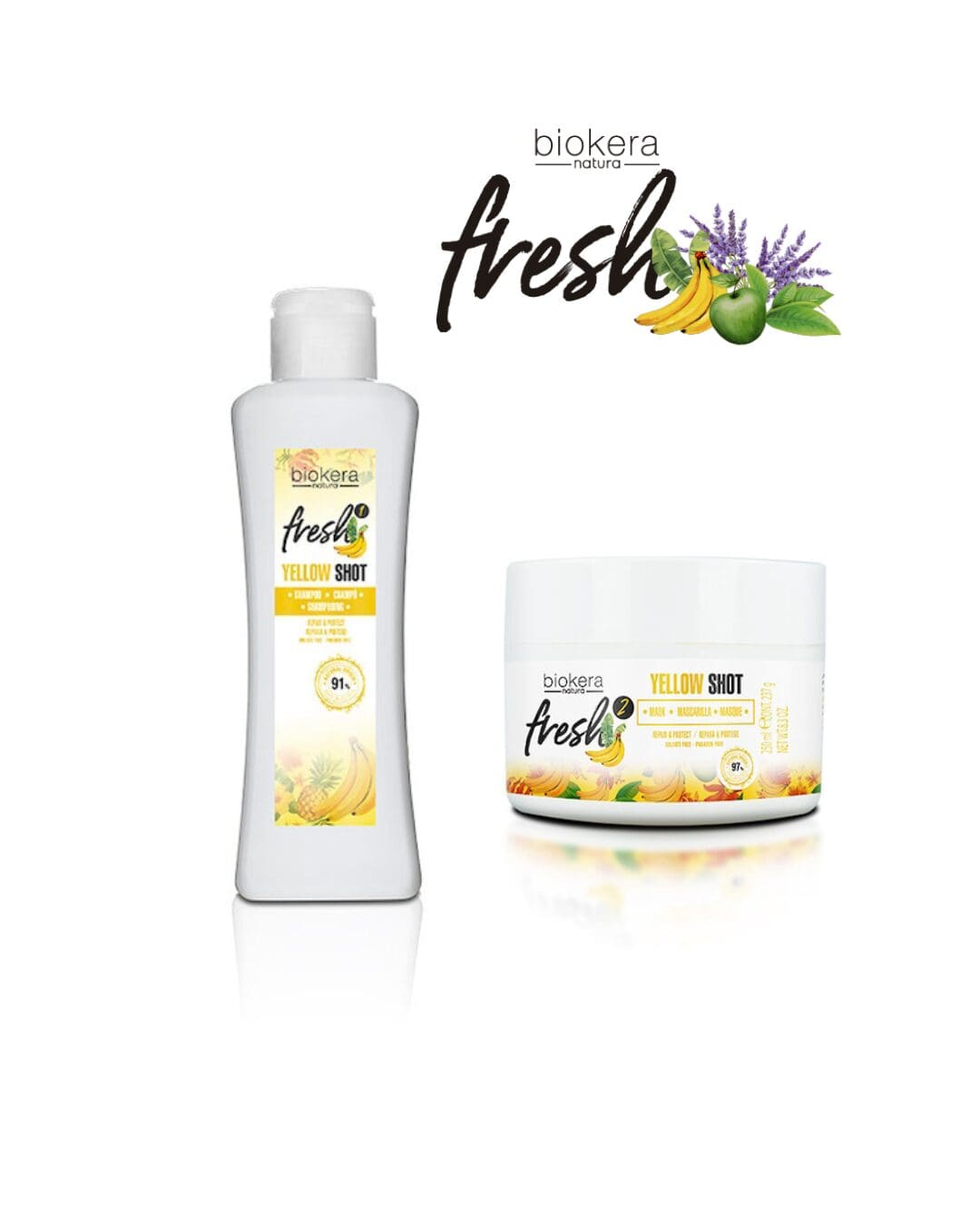 FRESH Yellow Shot Pack Shampu & Mascarilla